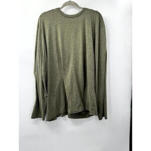 REI Co Op Shirt Men's 2XL Olive Green Stretch Crew‎ Neck Long Sleeve Pullover